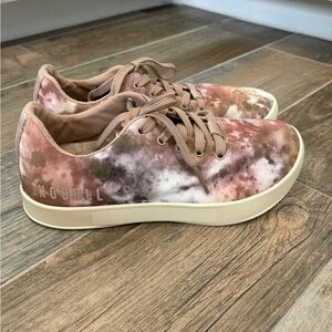 Nobull Pink and brown Tiw-Dye Canvas Trainer sneakers Men’s 5 / Women’s 6.5